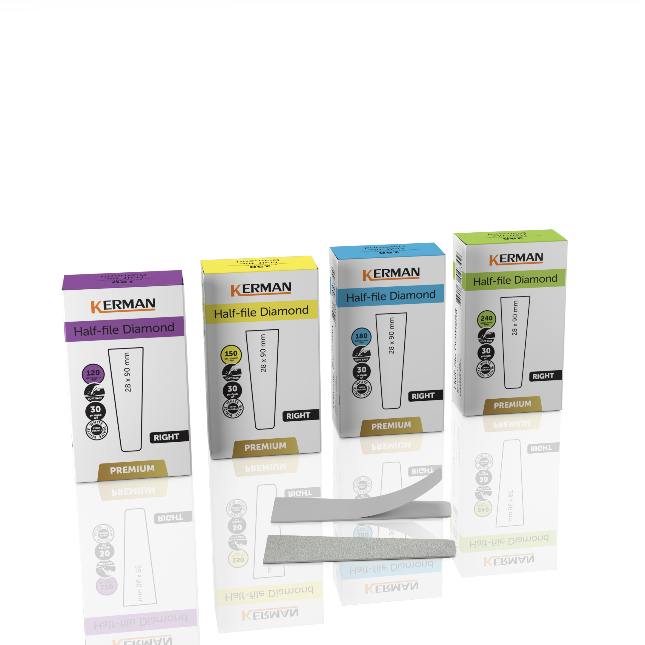 Kerman changeable HALF files- Diamond / Premium-RIGHT