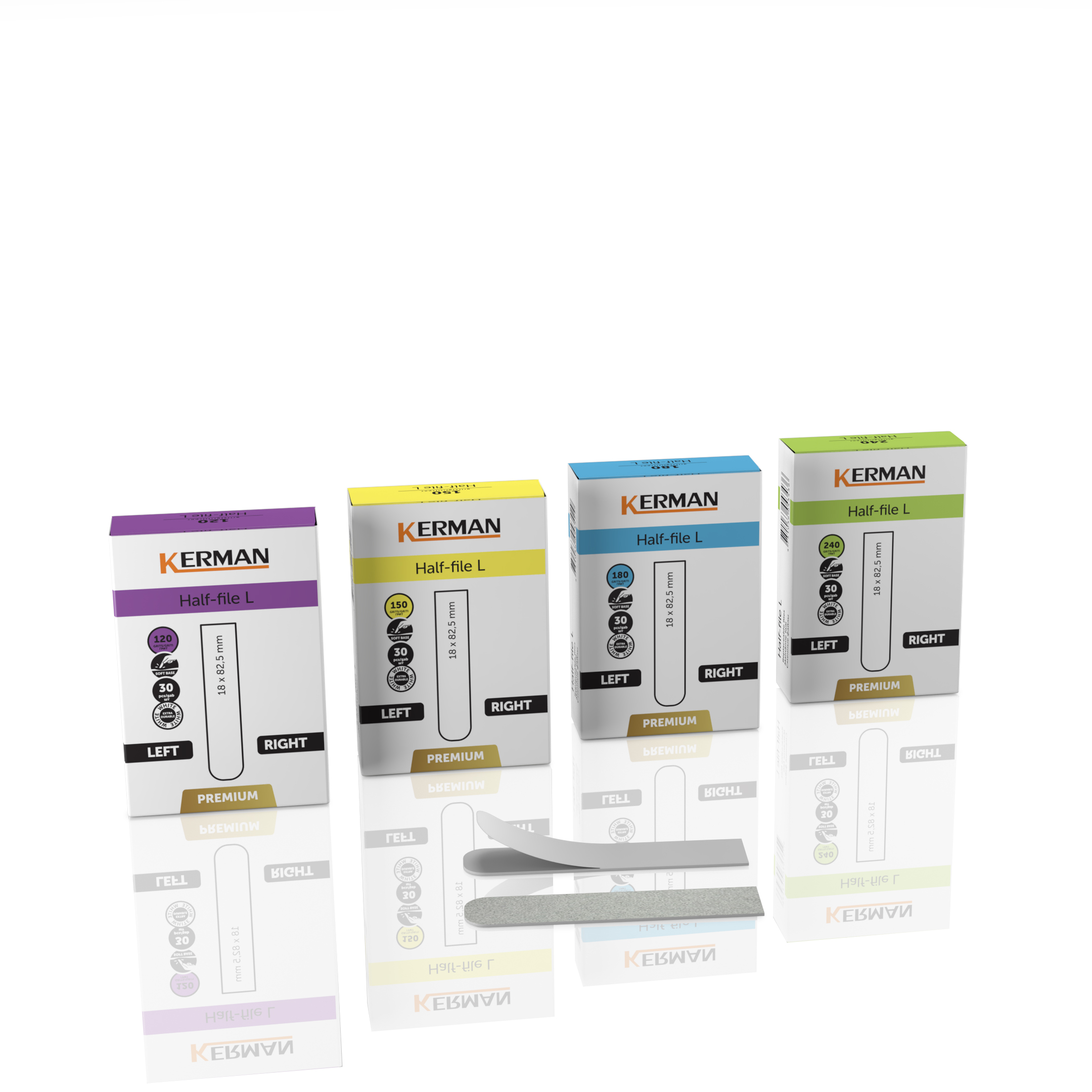 Kerman changeable HALF files- L / Premium-LEFT/RIGHT