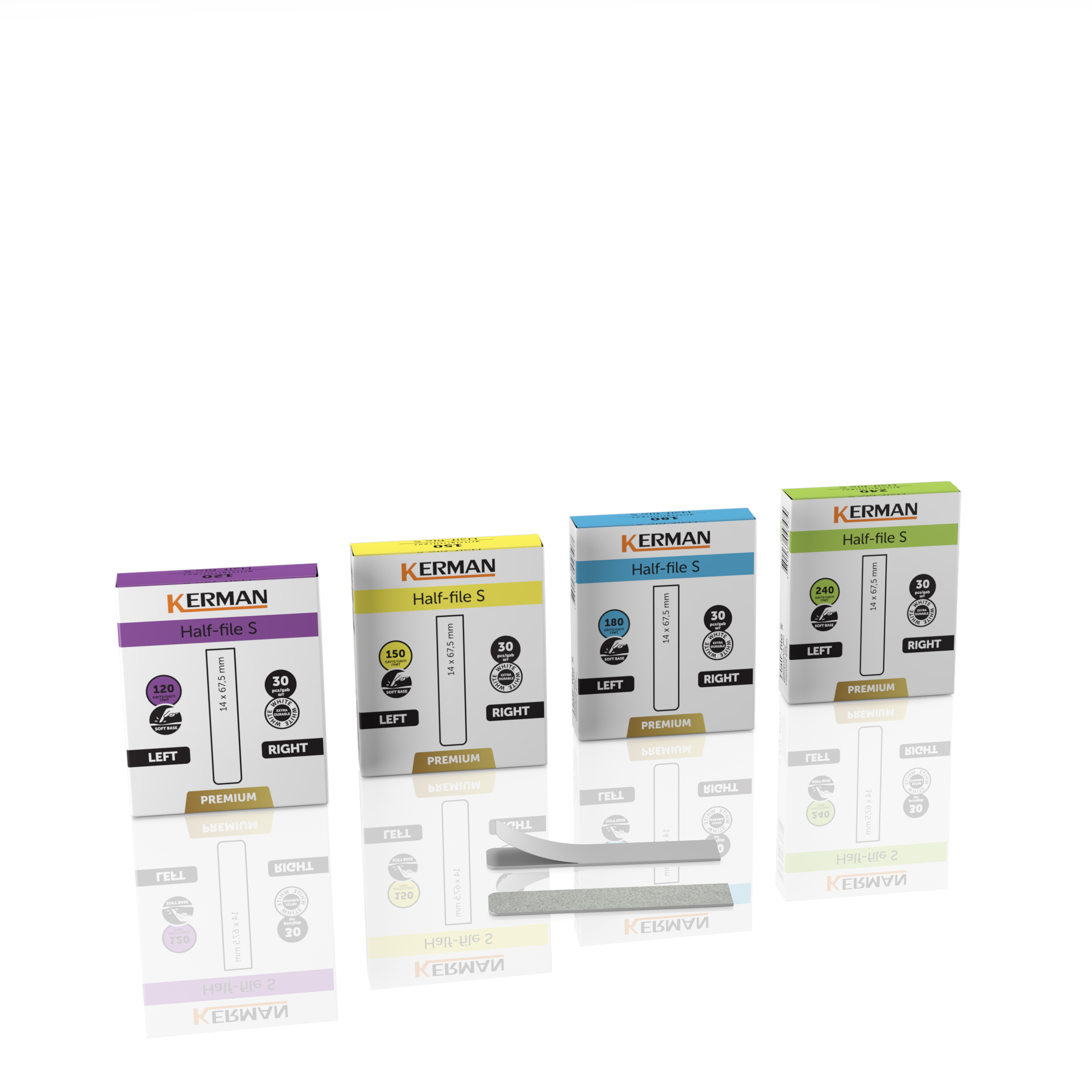 Kerman changeable HALF files- S / Premium-LEFT/RIGHT